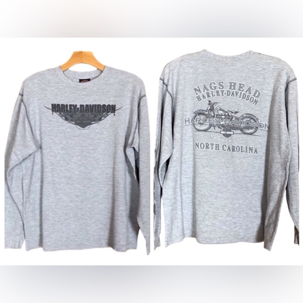 Harley-Davidson gray thermal knit shirt Nags Head, North Carolina Size Large